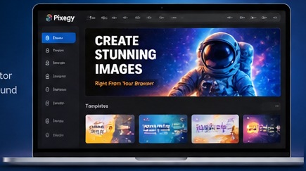 Illustrative preview of the Pixegy image editor
